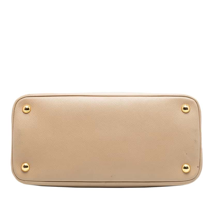 Prada Medium Saffiano Lux Open Promenade Satchel Brown Leather Very good condition - Inside View