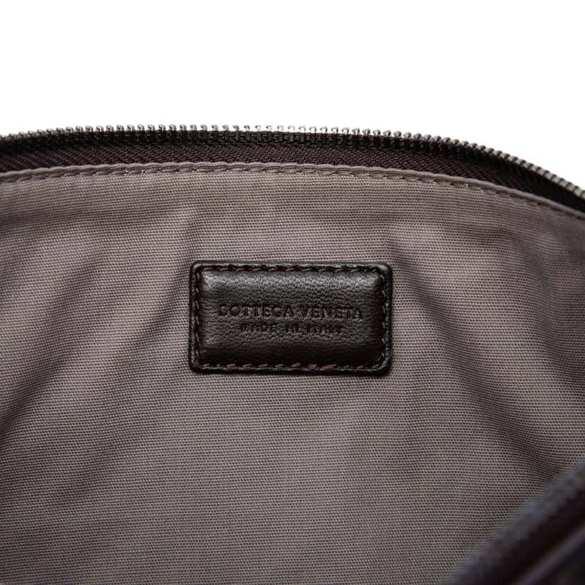 Bottega Veneta Nappa Intrecciato Clutch Brown Leather Very good condition - Box View