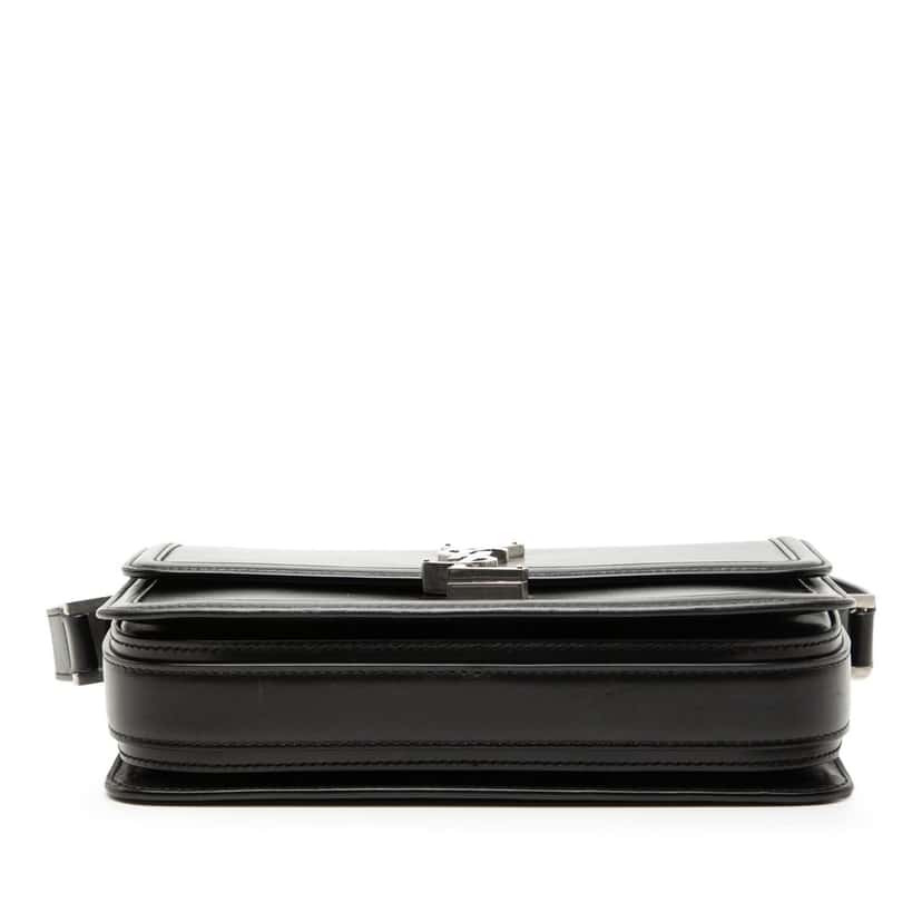 Saint Laurent Medium Calfskin Solferino Satchel In Box Black Leather Very good condition - Inside View