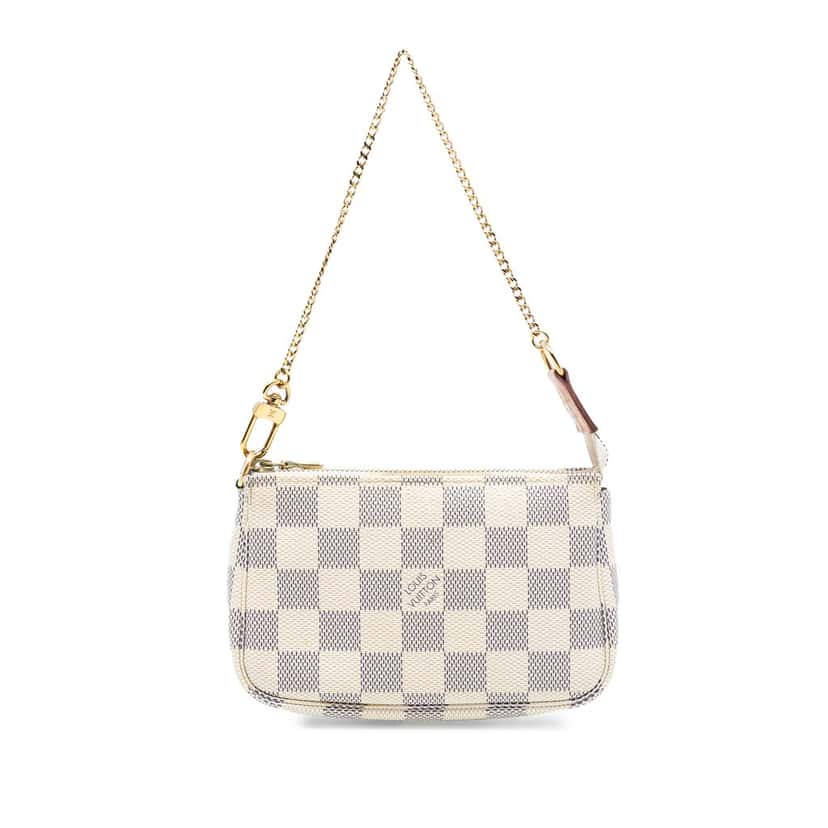 Louis Vuitton Damier Azur Mini Pochette Accessoires White Very good condition - Front View