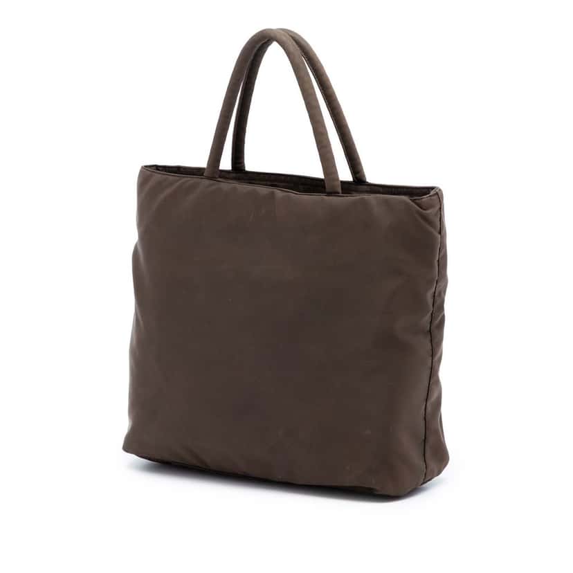 Prada Tessuto Tote Brown Very good condition - Back View