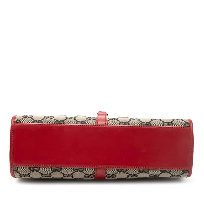 Gucci GG Canvas Jackie Bardot Handbag Beige Good condition - Inside View