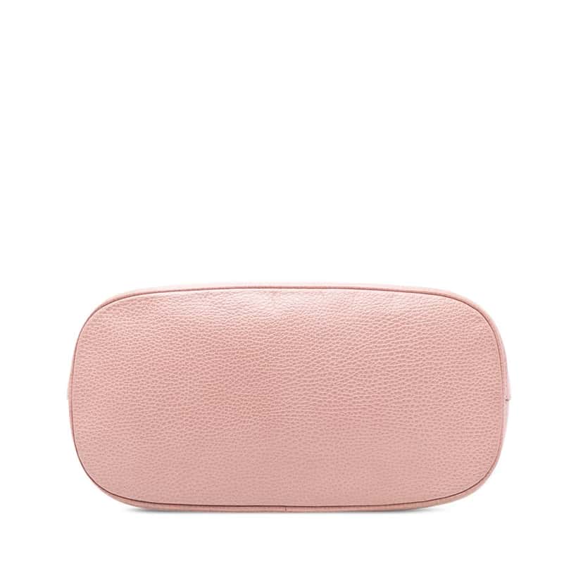 Gucci Small Dollar Calfskin GG Charm Dome Satchel Pink Leather Very good condition - Inside View