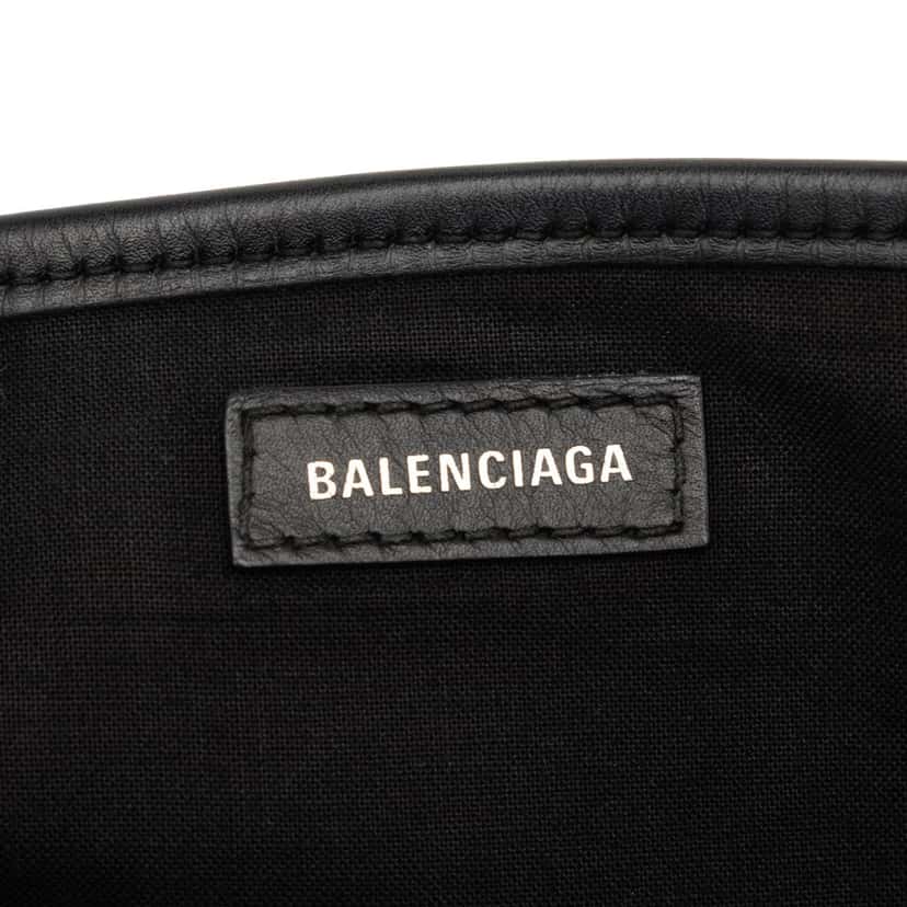 Balenciaga Canvas Navy Cabas XS White Very good condition - Box View