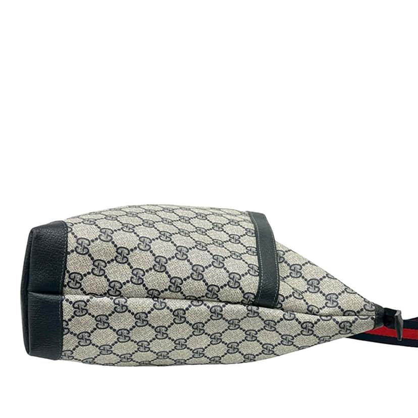 Gucci GG Supreme Web Tote Beige Very good condition - Box View