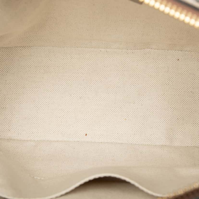 Gucci Small GG Supreme Horsebit 1955 Satchel Beige Very good condition - Model View