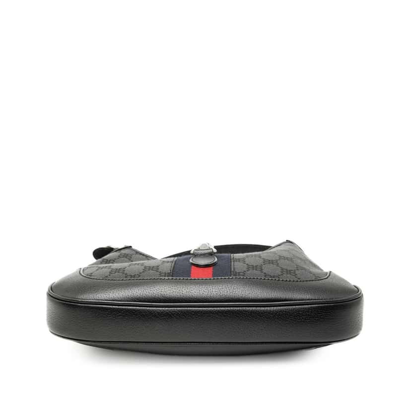 Balenciaga Gucci The Hacker Project Small BB Canvas Web Jackie 1961 Crossbody Black Very good condition - Inside View