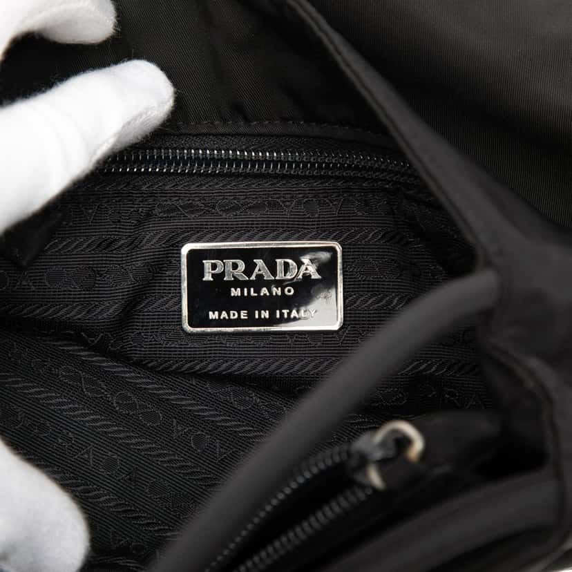 Prada Tessuto Handbag Black Very good condition - Box View