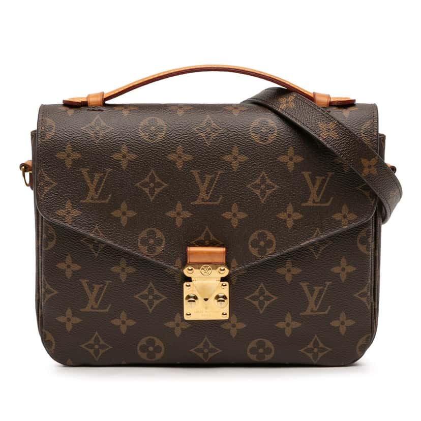 Louis Vuitton Monogram Pochette Metis Brown Very good condition - Front View