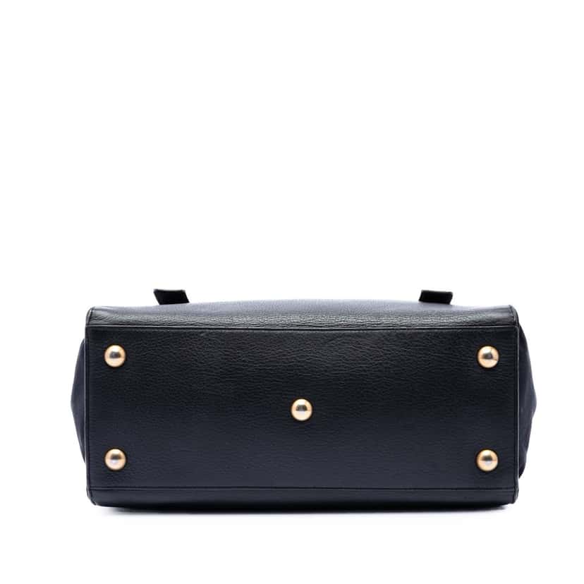 Saint Laurent Medium Leather Muse Two Satchel Black Leather Very good condition - Inside View