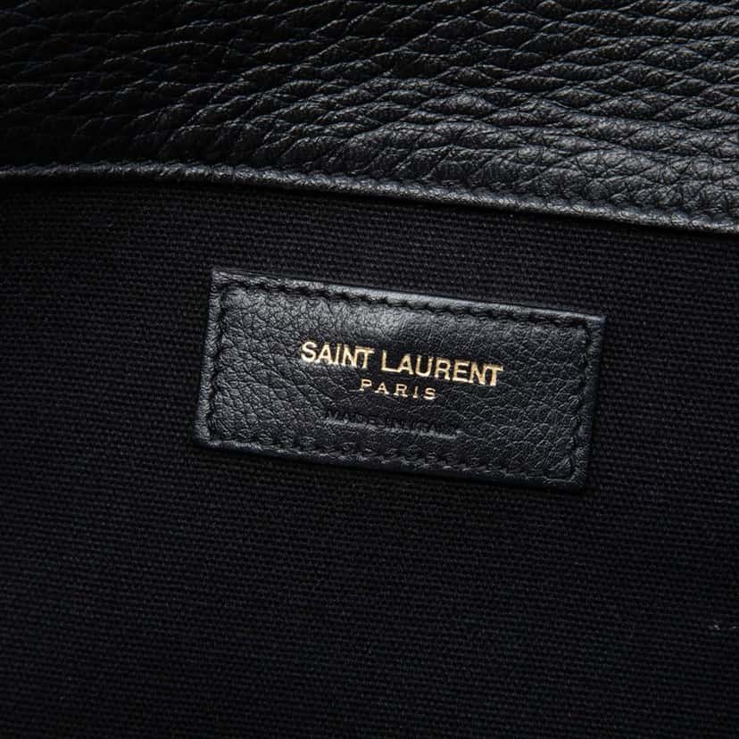 Saint Laurent Medium Leather Muse Two Satchel Black Leather Very good condition - Box View