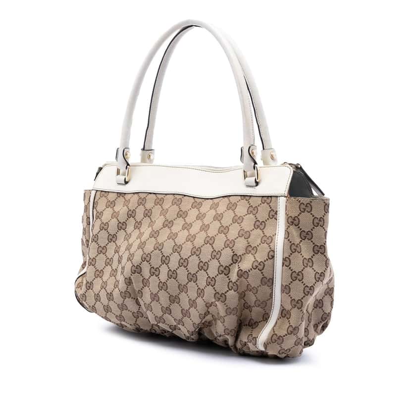 Gucci GG Canvas Abbey D Ring Tote Beige Very good condition - Back View