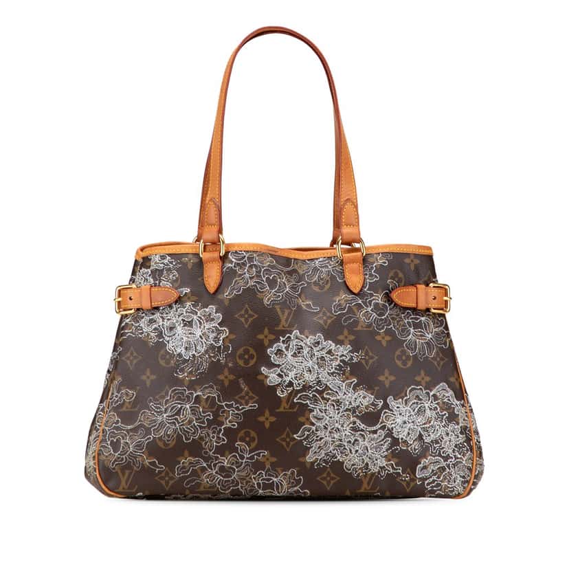 Louis Vuitton Monogram Dentelle Batignolles Horizontal Brown Canvas Good condition - Front View