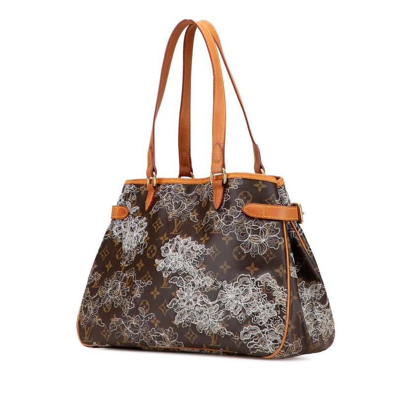 Louis Vuitton Monogram Dentelle Batignolles Horizontal Brown Canvas Good condition - Back View