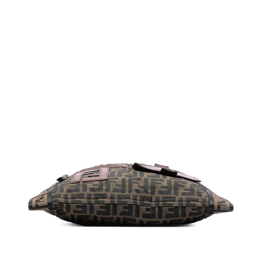 Fendi Zucca Canvas FF Flat Messenger Bag Brown Very good condition - Inside View