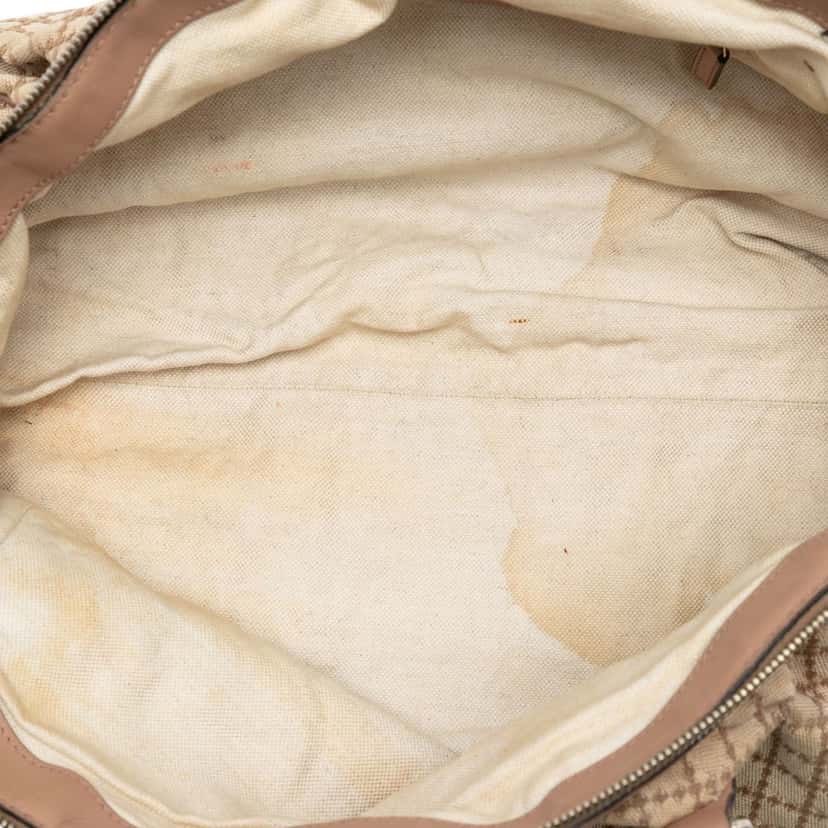 Gucci Diamante Canvas Sukey Satchel Beige Good condition - Model View