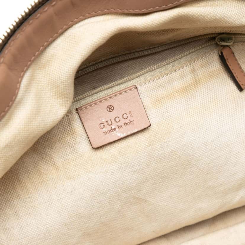 Gucci Diamante Canvas Sukey Satchel Beige Good condition - Box View