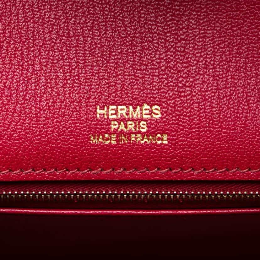 Hermès Tadelakt Ghillies Birkin Retourne 35 Red Leather Very good condition - Box View