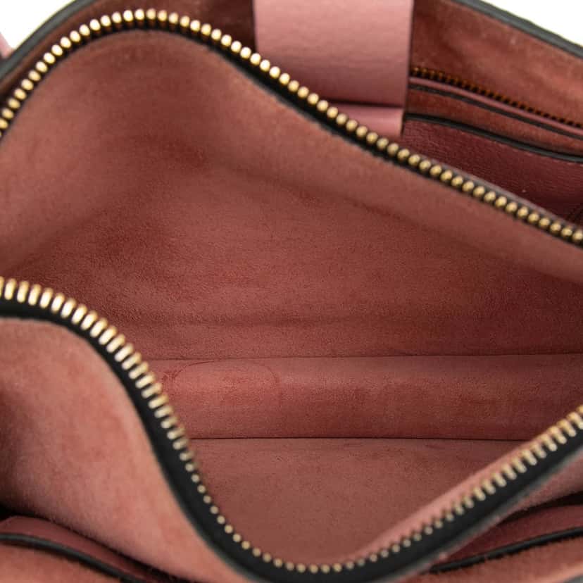 Miu Miu Goatskin Madras Handbag Pink Leather Very good condition - Model View