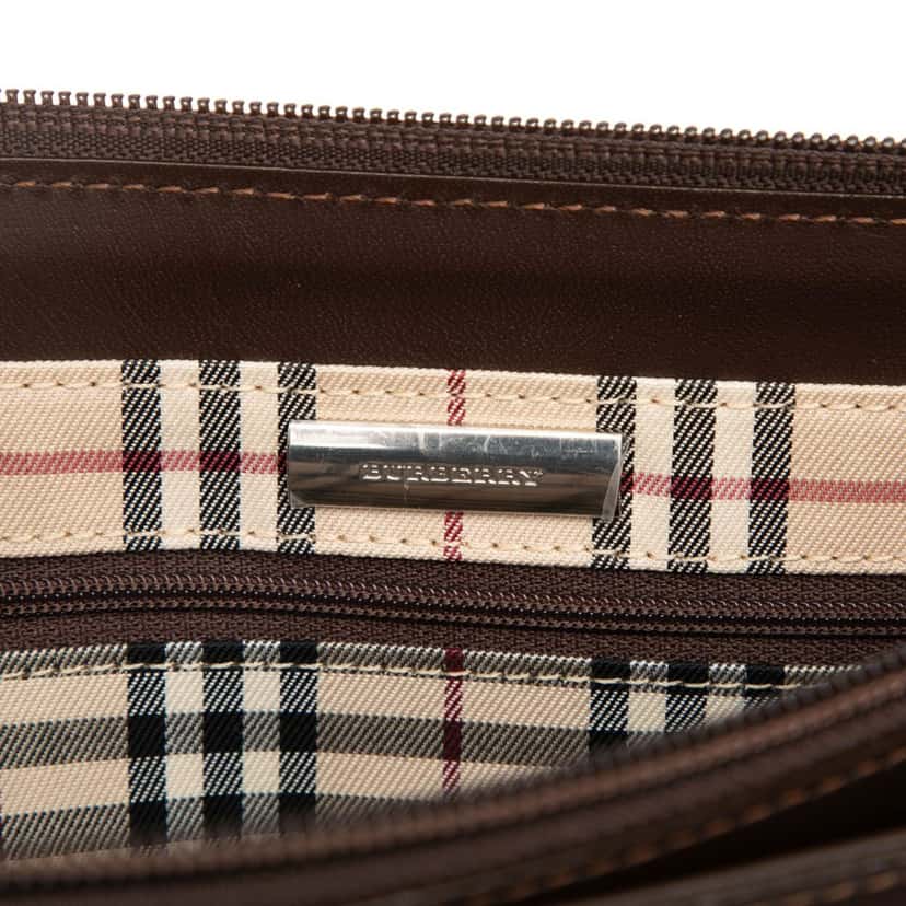 Burberry Leather Handbag Brown Leather Very good condition - Box View