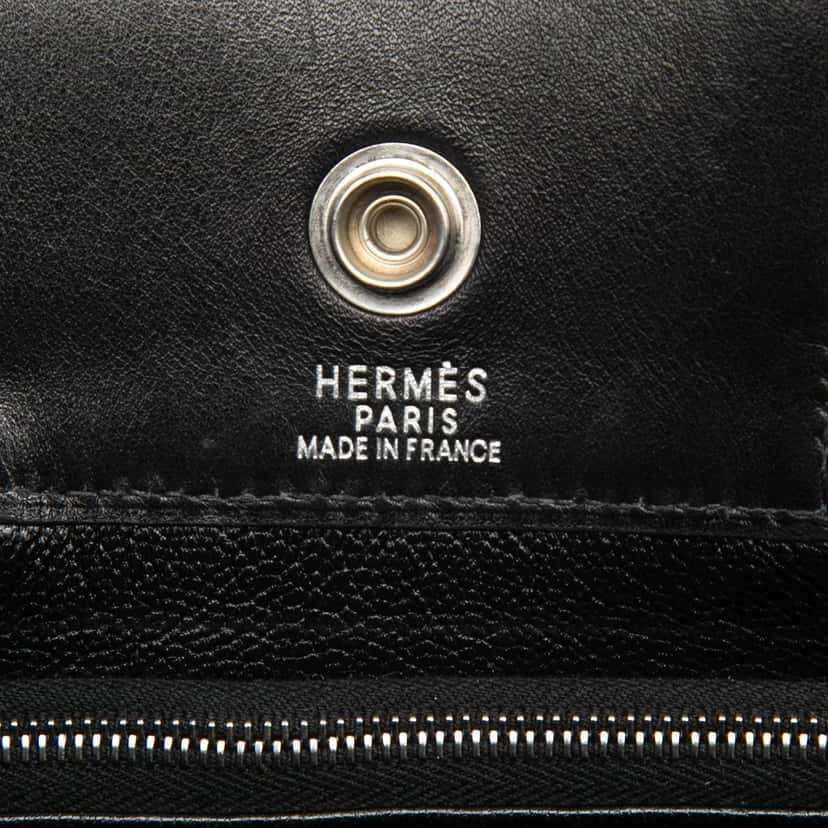 Hermès Box Calf Fourre Tout PM Black Leather Very good condition - Box View