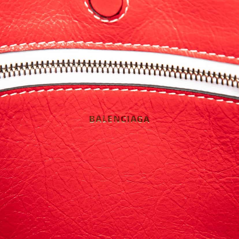 Balenciaga Small Lambskin Striped Barbes East West Shopper Tote Other Leather Very good condition - Box View