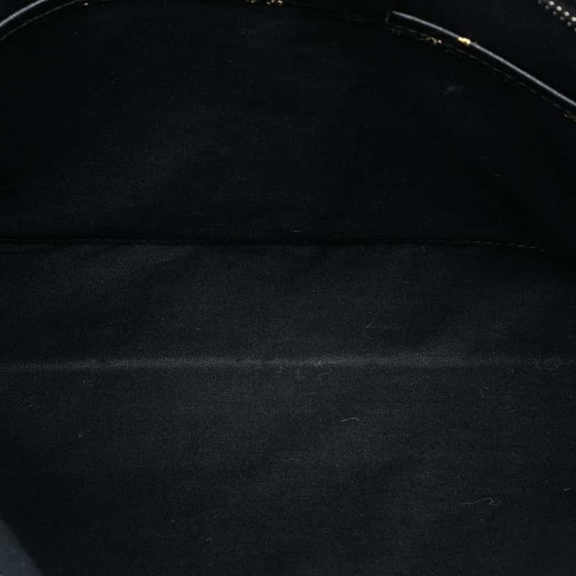 Balenciaga Lambskin Allover Logo Zip Pouch Black Leather Very good condition - Model View