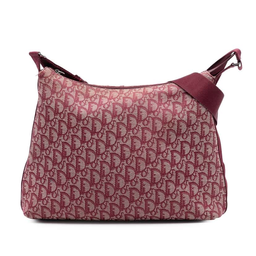 Dior Diorissimo Trotter Canvas Crossbody Red Very good condition - Front View