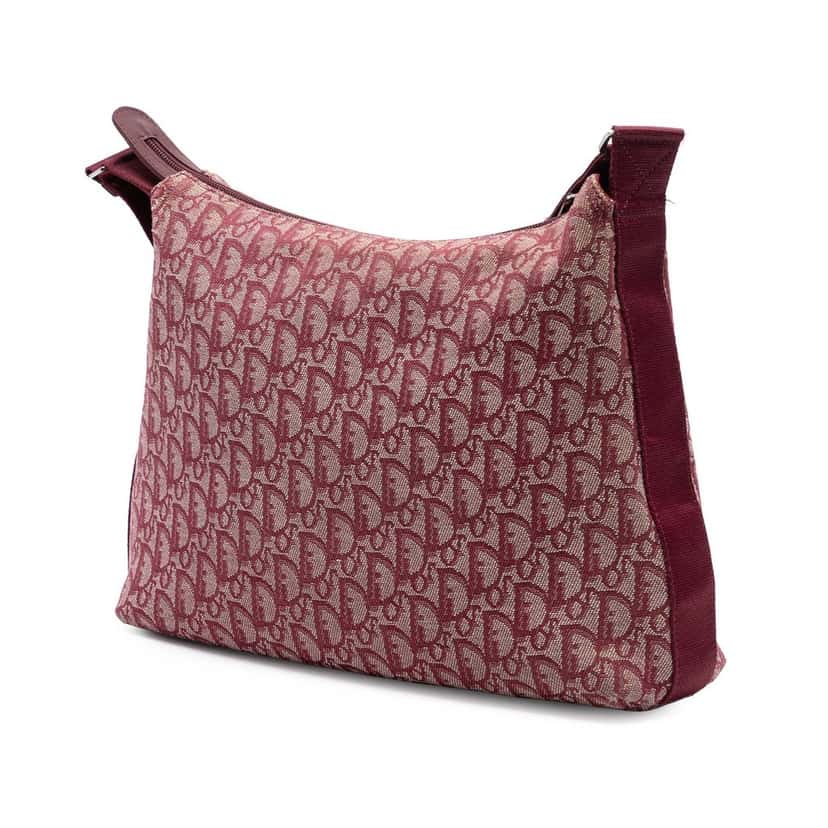 Dior Diorissimo Trotter Canvas Crossbody Red Very good condition - Back View