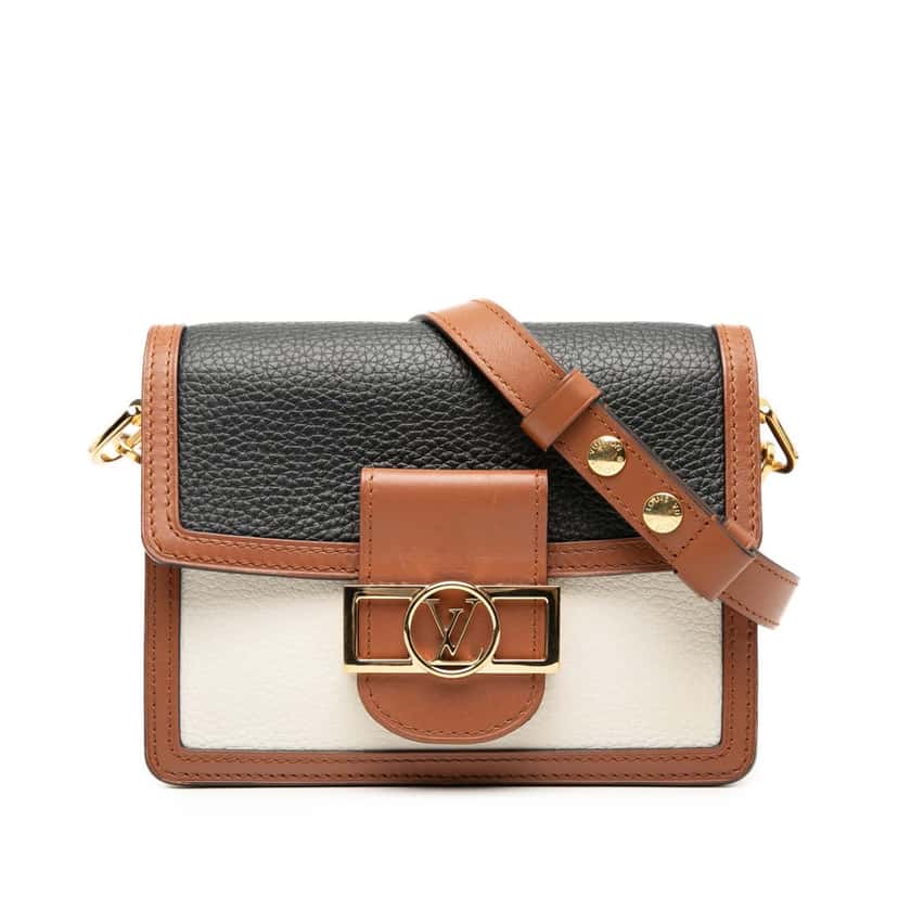 Louis Vuitton Taurillon Mini Dauphine Black Leather Very good condition - Front View