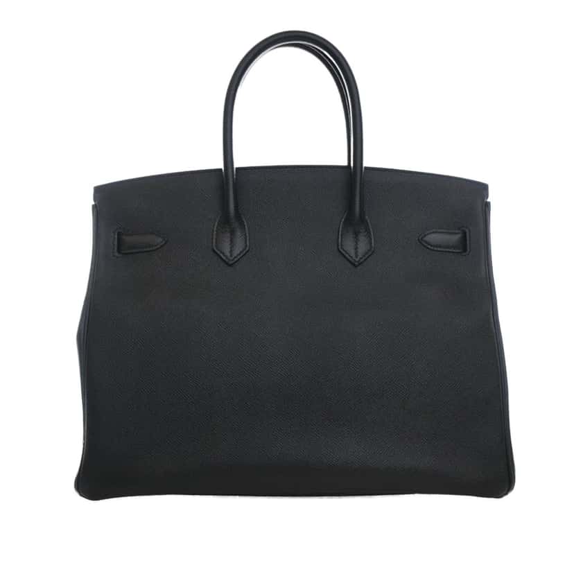 Hermès Epsom Birkin Retourne 35 Black Leather Very good condition - Inside View