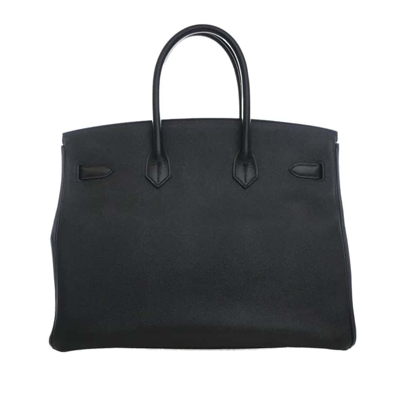Hermès Epsom Birkin Retourne 35 Black Leather Very good condition - Model View