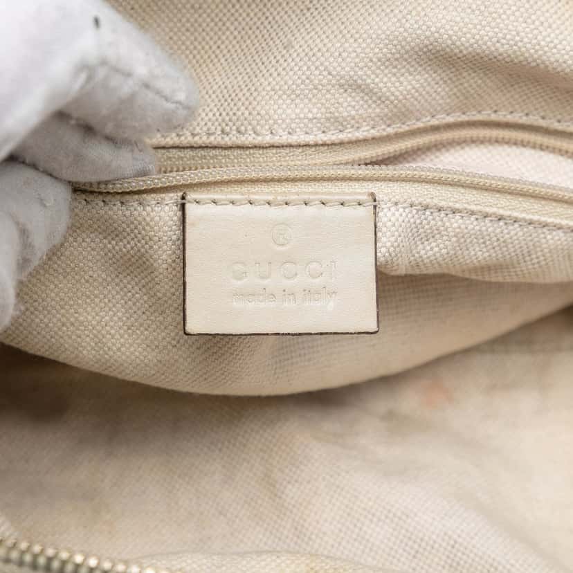 Gucci GG Canvas Sukey Satchel Beige Very good condition - Box View