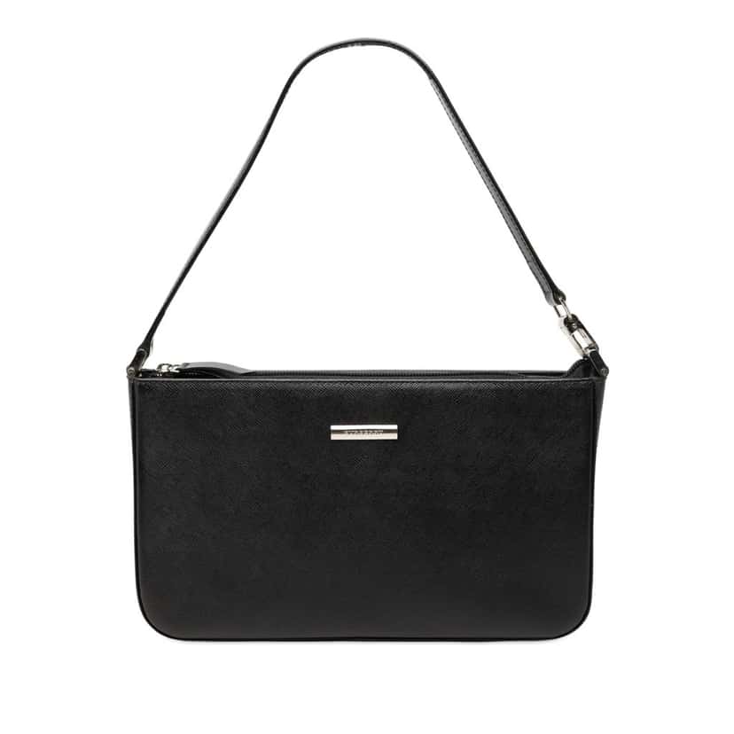 Burberry Leather Shoulder Bag Black Leather Never worn, with tag - Front View