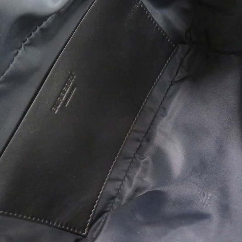 Burberry Logo Printed Nylon Belt Bag Brown Very good condition - Model View