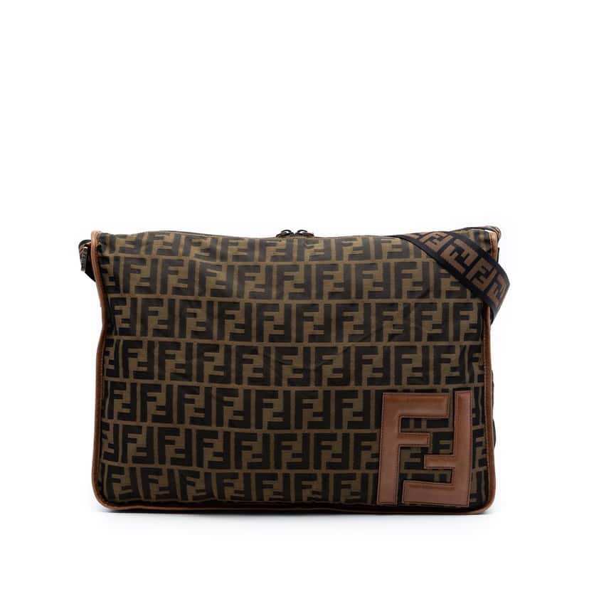 Fendi Zucca Canvas Crossbody Brown Very good condition - Front View
