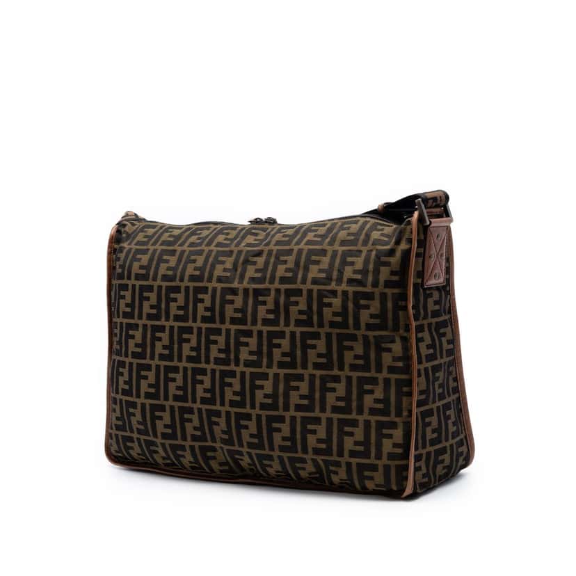 Fendi Zucca Canvas Crossbody Brown Very good condition - Back View