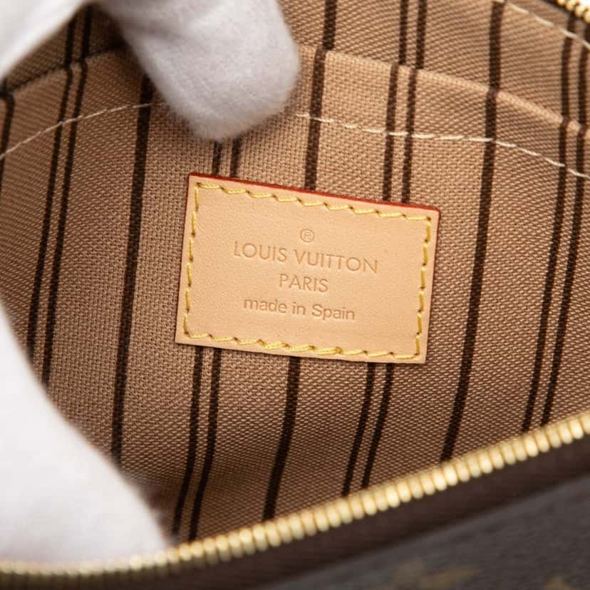 Louis Vuitton Monogram Neverfull MM Pouch Brown Very good condition - Box View