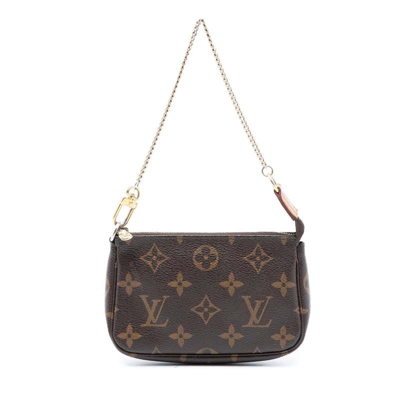 Louis Vuitton Monogram Mini Pochette Accessoires Brown Very good condition - Front View