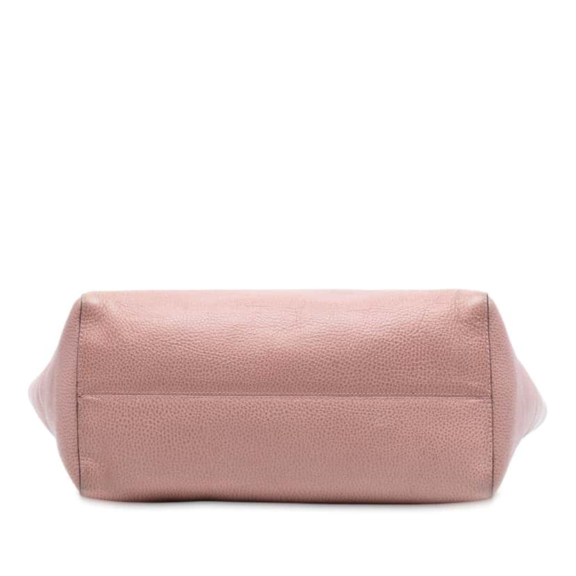 Gucci Medium Leather Swing Tote Pink Leather Very good condition - Inside View