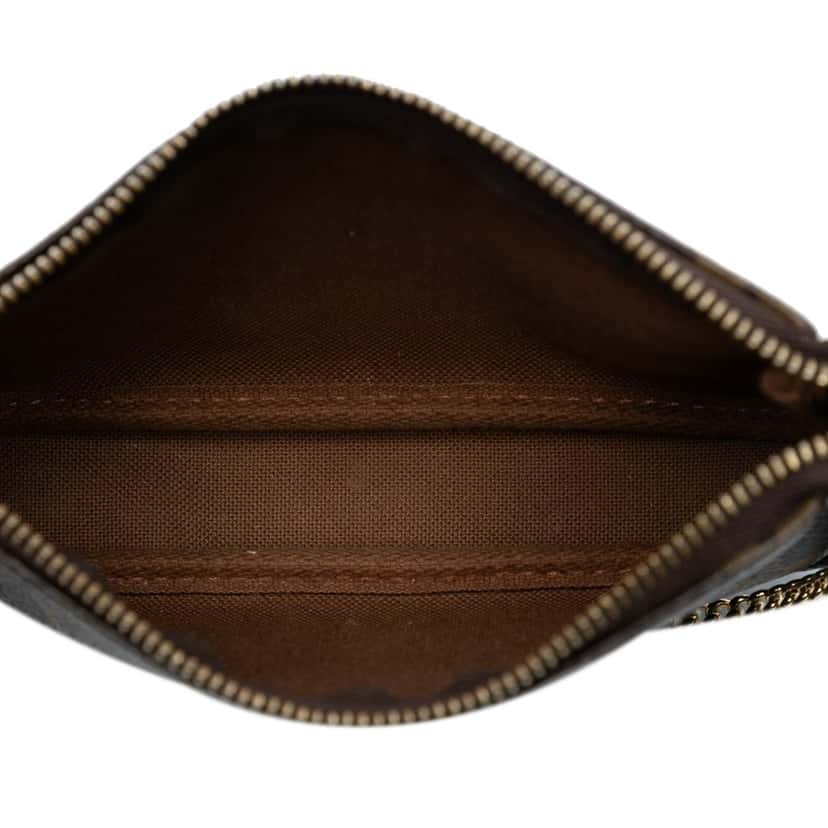 Louis Vuitton Monogram Mini Pochette Accessoires Brown Very good condition - Model View