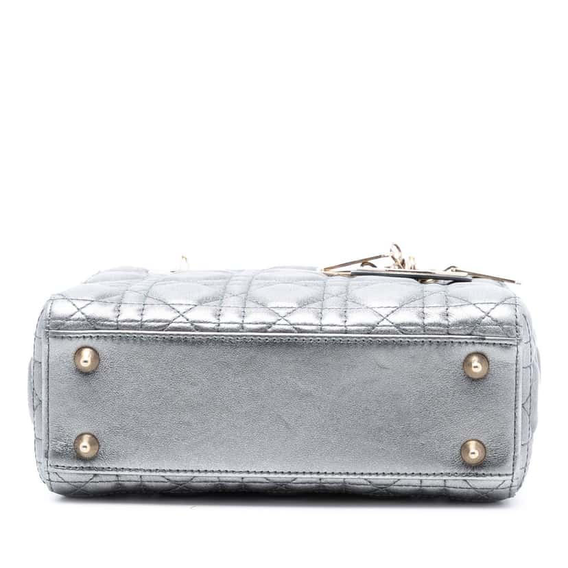 Dior Small Metallic Lambskin Cannage My ABCDior Lady Dior Other Leather Very good condition - Inside View