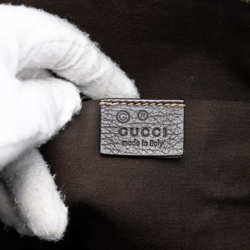 Gucci Mini GG Crystal Dome Satchel Beige Very good condition - Box View