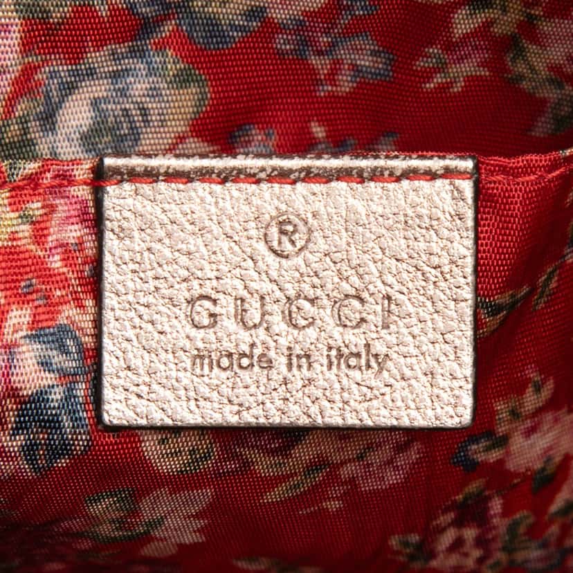 Gucci Laminated Nappa Trapuntata Crossbody Green Leather Very good condition - Box View