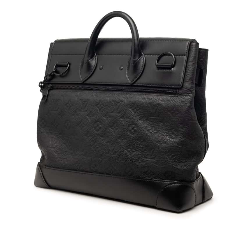 Louis Vuitton Monogram Eclipse Steamer PM Black Very good condition - Back View