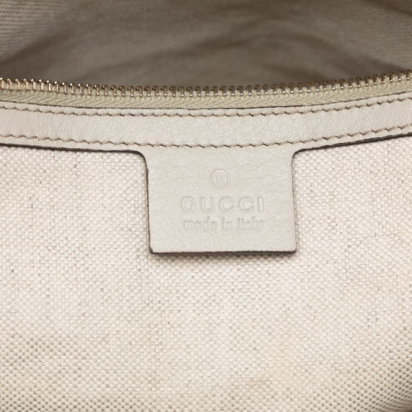 Gucci Large Microguccissima Nice Dome Top Handle Bag White Leather Very good condition - Box View