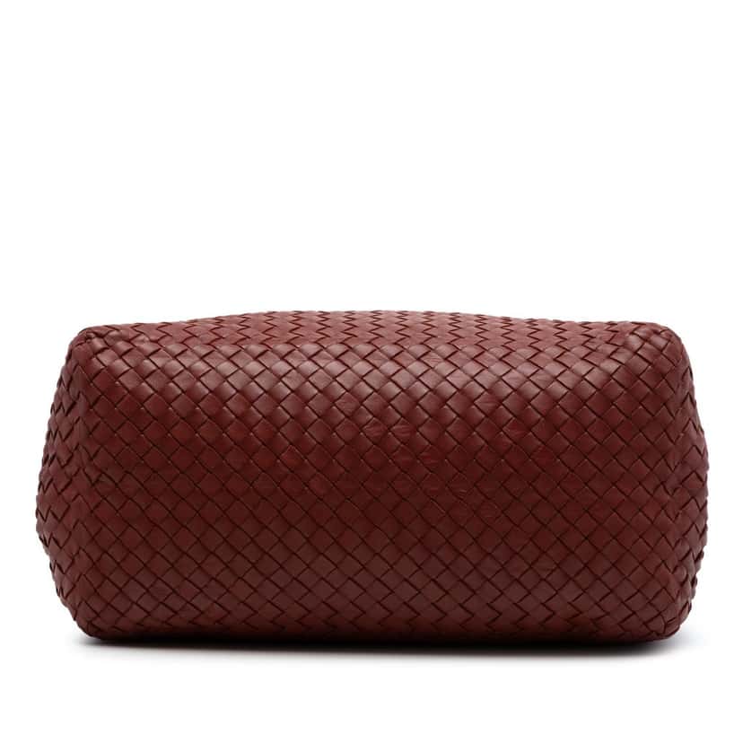 Bottega Veneta Medium Nappa Intrecciato Cesta Tote Red Leather Very good condition - Inside View