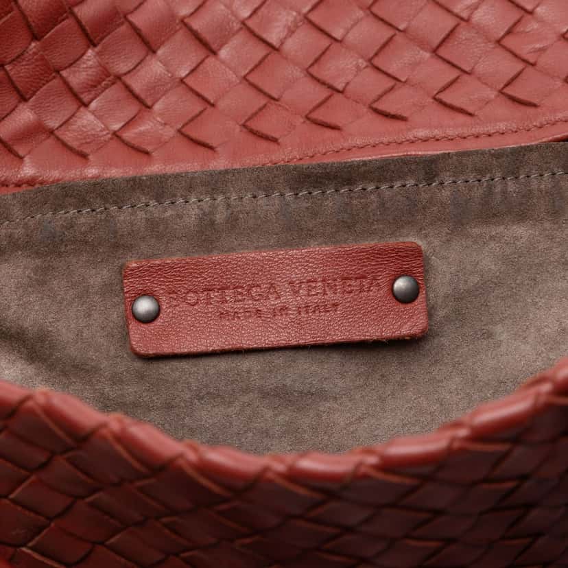 Bottega Veneta Medium Nappa Intrecciato Cesta Tote Red Leather Very good condition - Box View