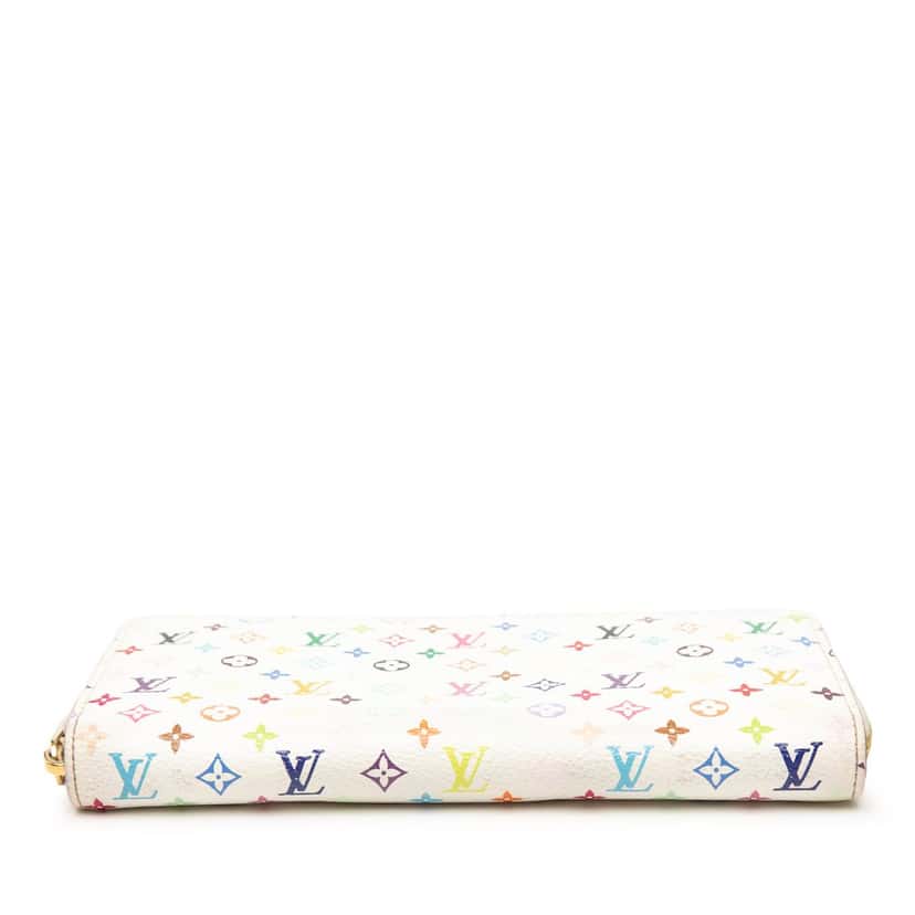 Louis Vuitton Monogram Multicolore Zippy Long Wallet White Very good condition - Inside View