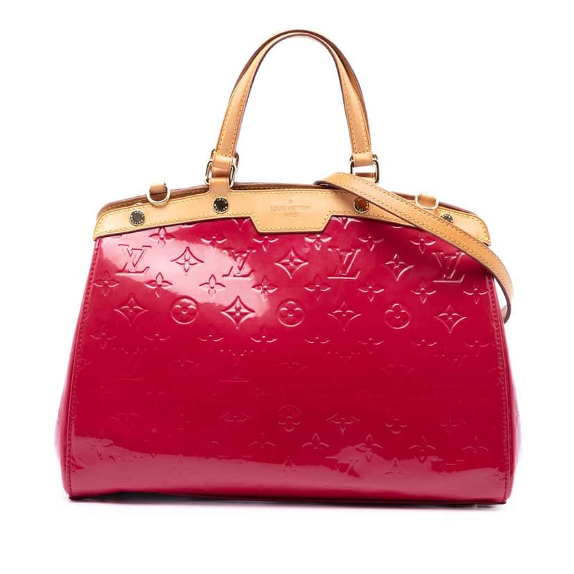 Louis Vuitton Monogram Vernis Brea MM Red Leather Very good condition - Front View